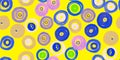 Colorful Circles Pattern. Geometric Happy Royalty Free Stock Photo