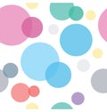 Colorful Circles Seamless Geometric Pattern Royalty Free Stock Photo