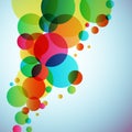 Bright background with circles Royalty Free Stock Photo