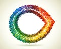 Colorful circular arrow graphic design Royalty Free Stock Photo