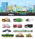 Colorful City Transport Collection