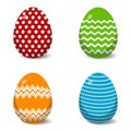 Classic Easter Egg Patterns. Eps10 Vector