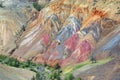 Colorful clay in the Altai Mountains