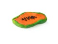 Colorful clay plasticine, delicious papaya dough, handmade fruit