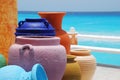 Colorful clay pots Royalty Free Stock Photo