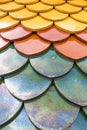 Colorful of clay roof texture