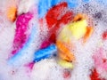 Colorful clean, Soak a cloth Royalty Free Stock Photo