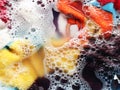 Colorful clean, Soak a cloth Royalty Free Stock Photo