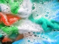 Colorful clean, Soak a cloth Royalty Free Stock Photo