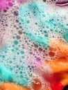 Colorful clean, Soak a cloth. Royalty Free Stock Photo