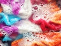 Colorful clean, Soak a cloth before washing Royalty Free Stock Photo