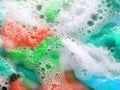 Colorful clean, Soak a cloth before washing Royalty Free Stock Photo