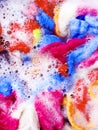 Colorful clean, Soak a cloth before washing Royalty Free Stock Photo