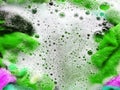 Colorful clean, Soak a cloth before washing Royalty Free Stock Photo