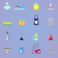 Colorful Cleaning Elements Collection