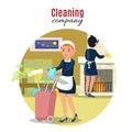 Colorful Cleaning Service Concept