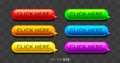 Colorful Click Here Buttons with Mouse Pointers Royalty Free Stock Photo
