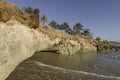 Colorful cliffs on the beach