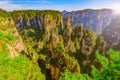 Colorful cliffs in Zhangjiajie Forest Park