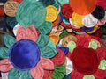 Colorful cloth made flower ready to sell