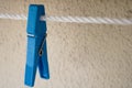 Cloth peg on a rope