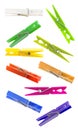 Colorful cloth pegs