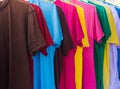Colorful clothes drying