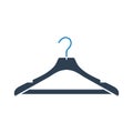 Colorful clothes hanger flat icon. Royalty Free Stock Photo