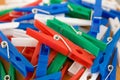 Colorful clothes pins Royalty Free Stock Photo