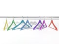 Colorful clotheshangers Royalty Free Stock Photo