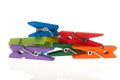 Colorful clothespins Royalty Free Stock Photo