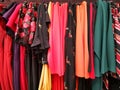 Colorful clothing for women, dresses