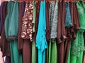 Colorful clothing for women - dresses Royalty Free Stock Photo