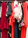 Colorful clothing for women, dresses Royalty Free Stock Photo