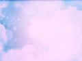 Colorful Cloud background sky with flare white lucent lights blurry