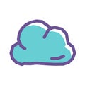 Colorful Cloud Doodle Icon