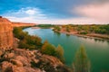 The beautiful sunset of Erqis River