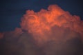 Colorful Clouds in the Summer Dusk, New England, us