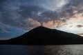 Colorful Clouds and Volcano in Banda Islands
