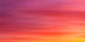 Colorful cloudy sky at sunset. Gradient color. Sky texture, abstract nature background motiom blur Royalty Free Stock Photo