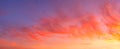 Colorful cloudy sky at sunset. Gradient color. Sky texture, abstract nature background