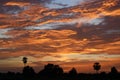 Beautiful sunset sky above clouds with dram,Colorful cloudy sky at sunset. Gradient color. Sky texture, abstract nature background Royalty Free Stock Photo