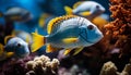 Colorful clown fish swimming in a vibrant reef generated by AI Royalty Free Stock Photo