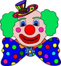 Colorful clown illustration