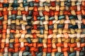 Colorful coarse woven cloth