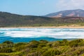 Colorful coast in Porto Ferro beach