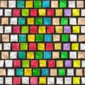 Colorful cobble stone pattern Royalty Free Stock Photo