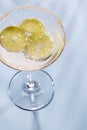 Colorful cocktails on the bar table in restaurant. Royalty Free Stock Photo