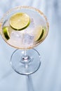 Colorful cocktails on the bar table in restaurant Royalty Free Stock Photo