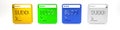 Colorful Code terminal icon isolated on white background. Browser window with command line. Command panel. Programming